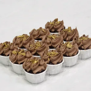 Vegan Gluten Free Chocolate Fudge Mini Cupcakes (Per Dozen)