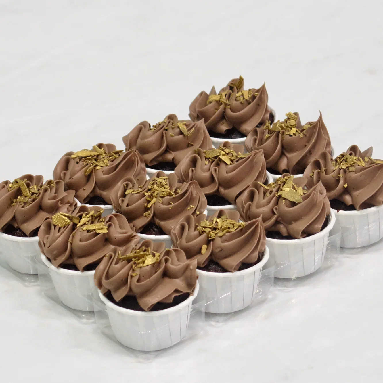 Vegan Gluten Free Chocolate Fudge Mini Cupcakes (Per Dozen)