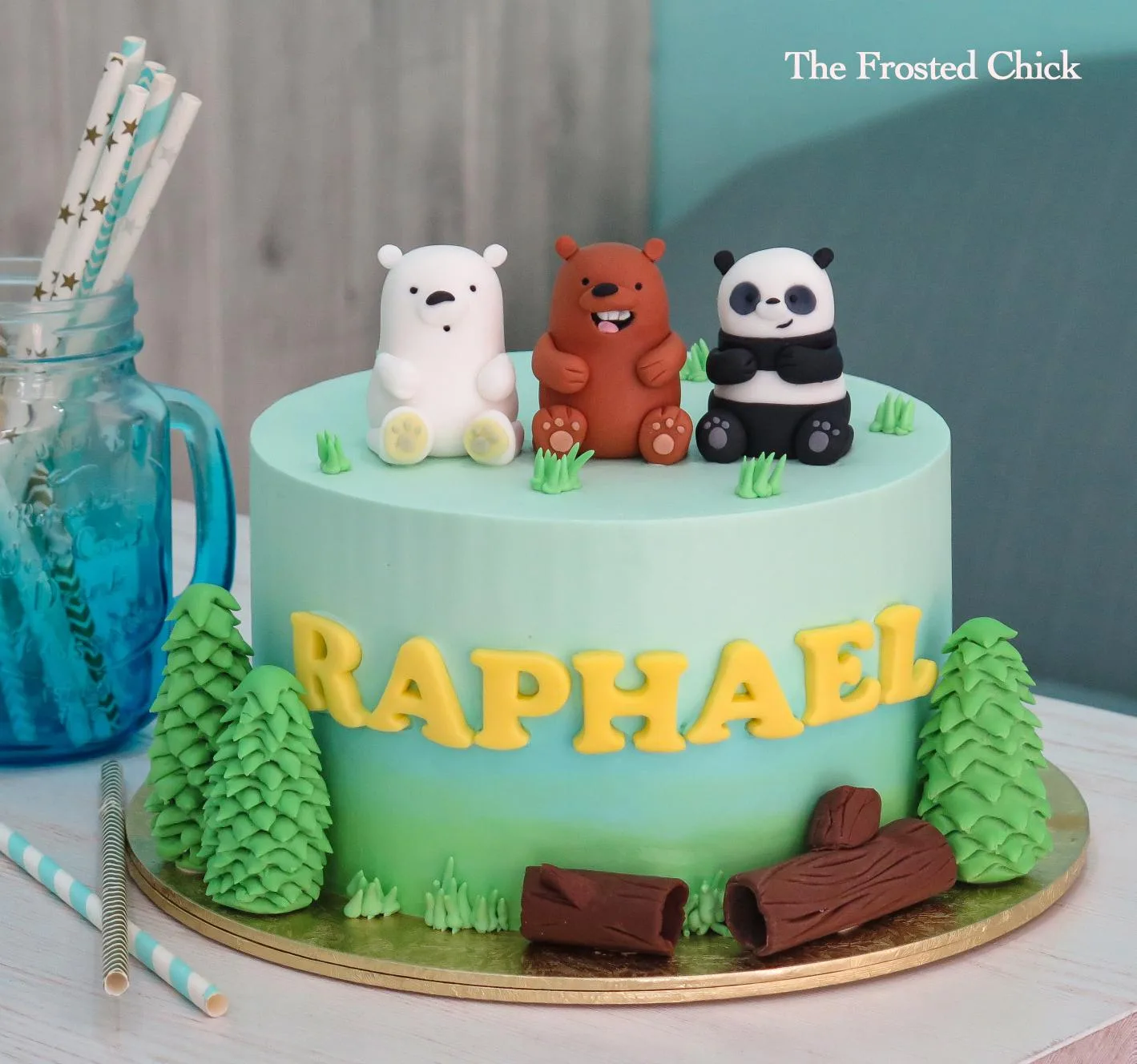 We Bare Bears Inspired Cake
