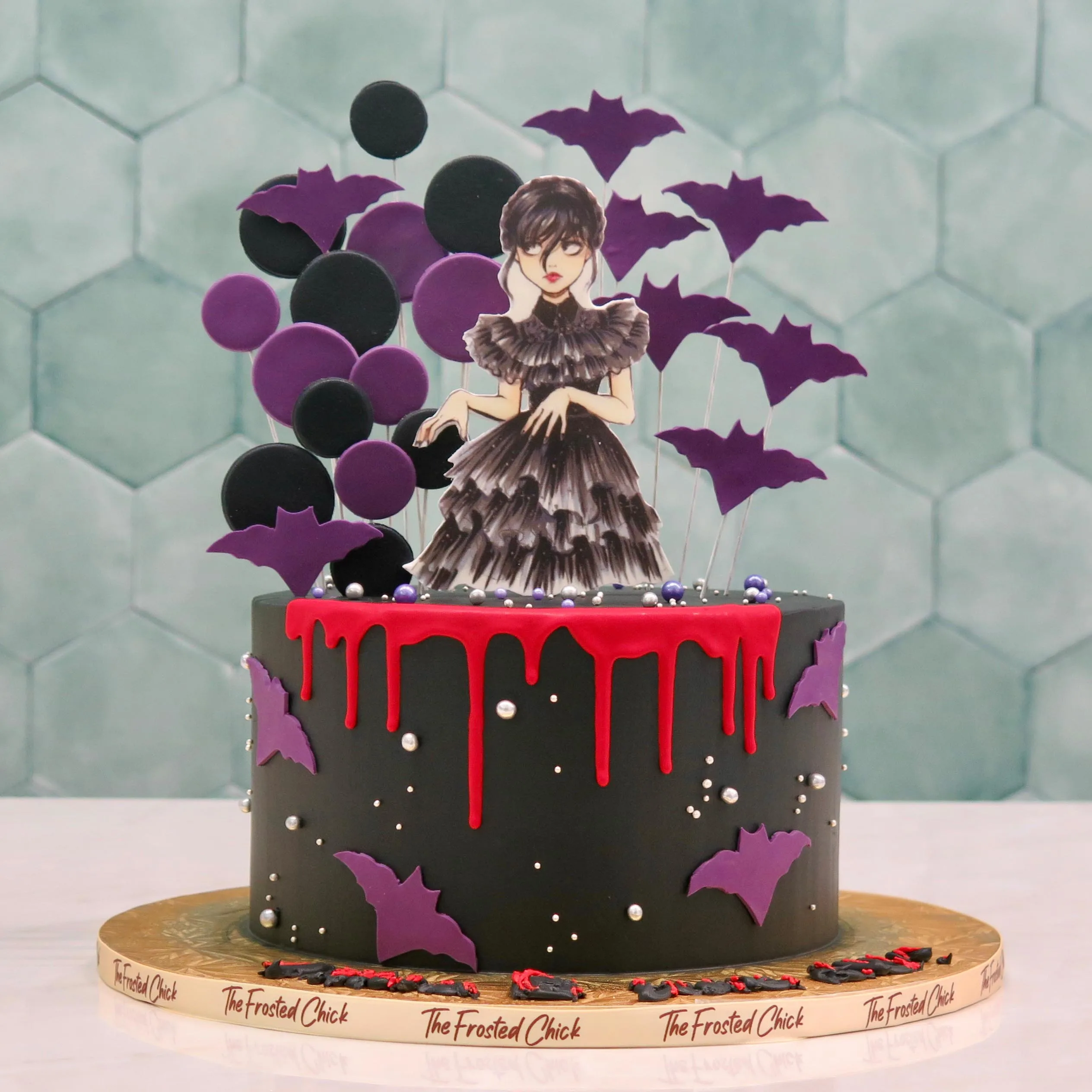Wednesday Addams Dance Cake