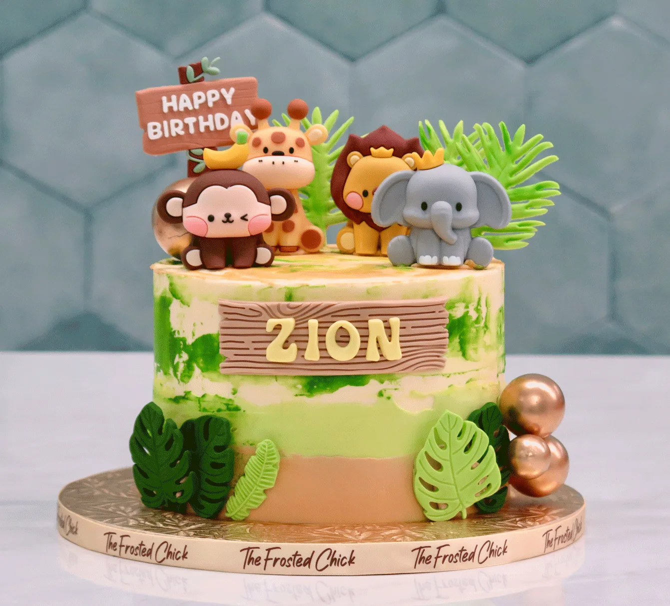 Welcome to the Jungle Safari Cake