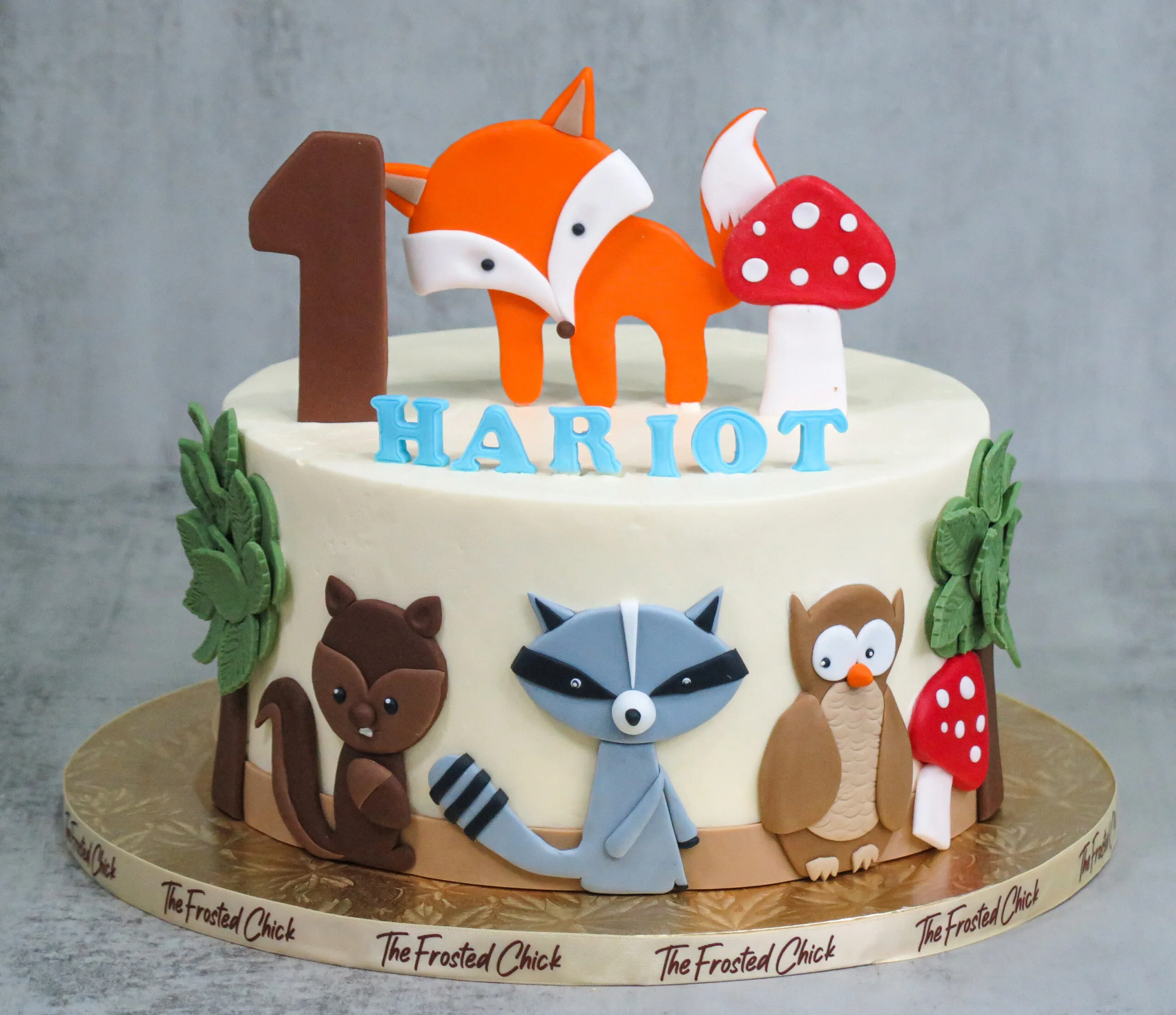 Woodland Animals Cake