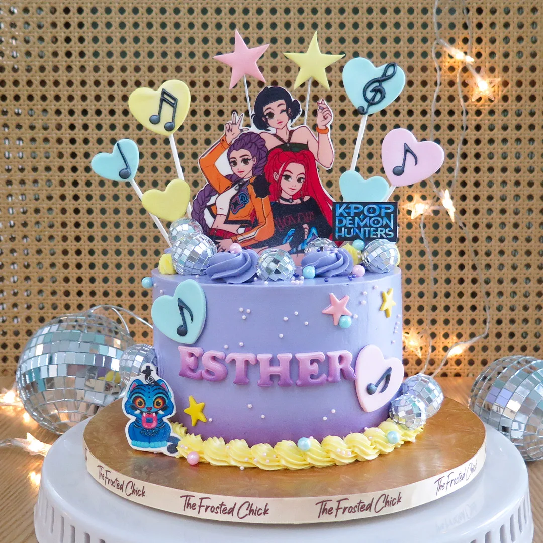 KPop Demon Hunters Sing-Along Cake