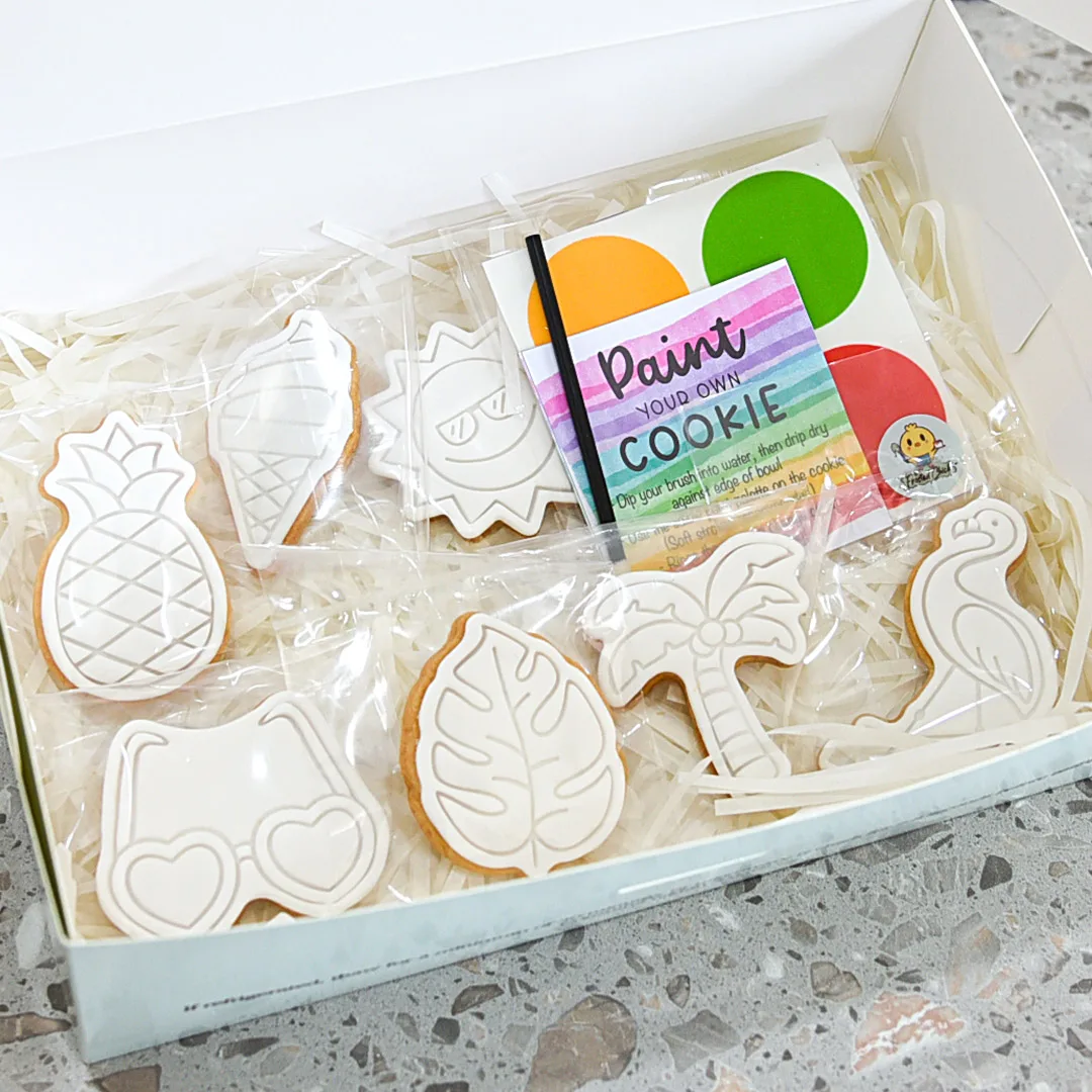 Paint Your Own Cookie (Tropical Set)