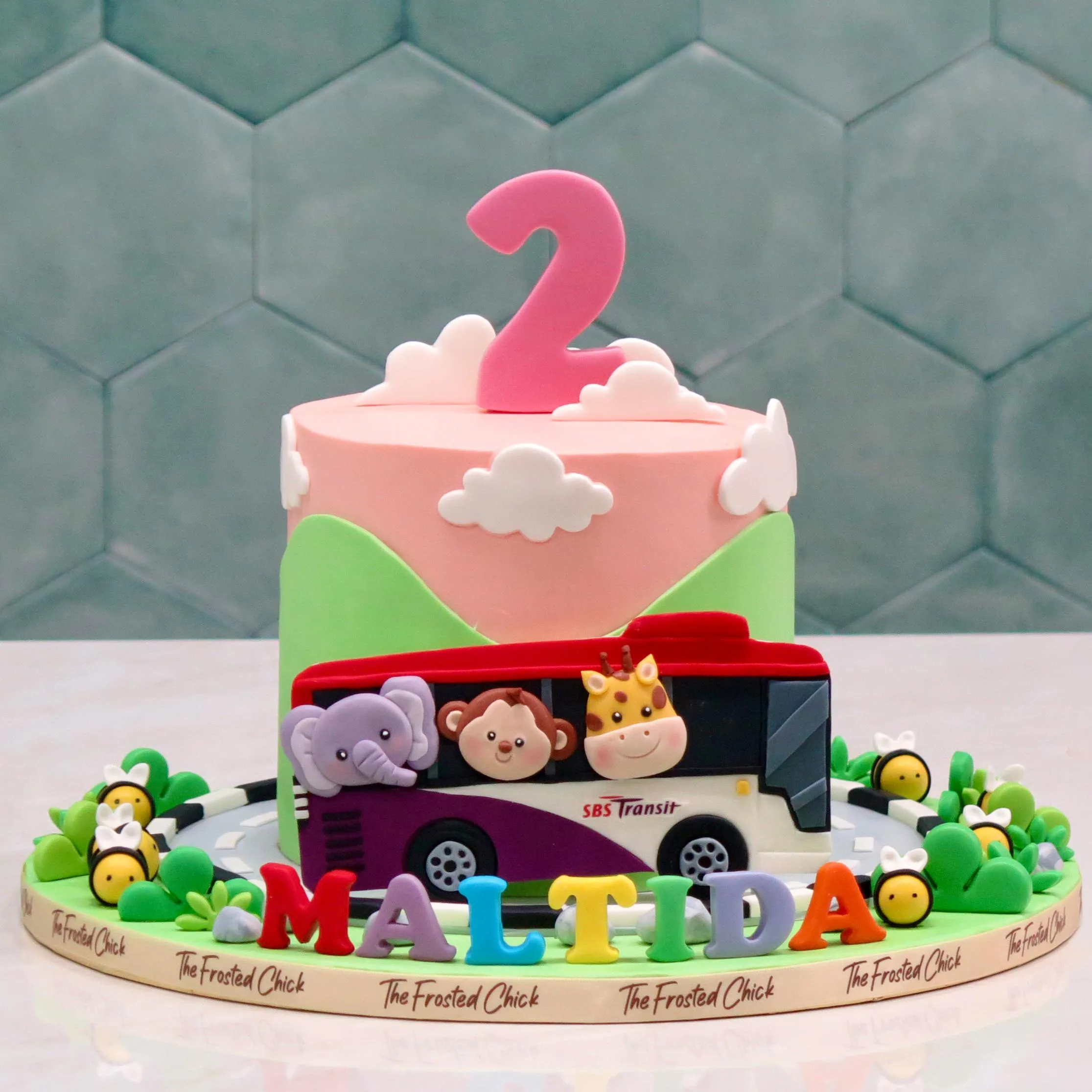 SBS Bus Animal Adventure Cake