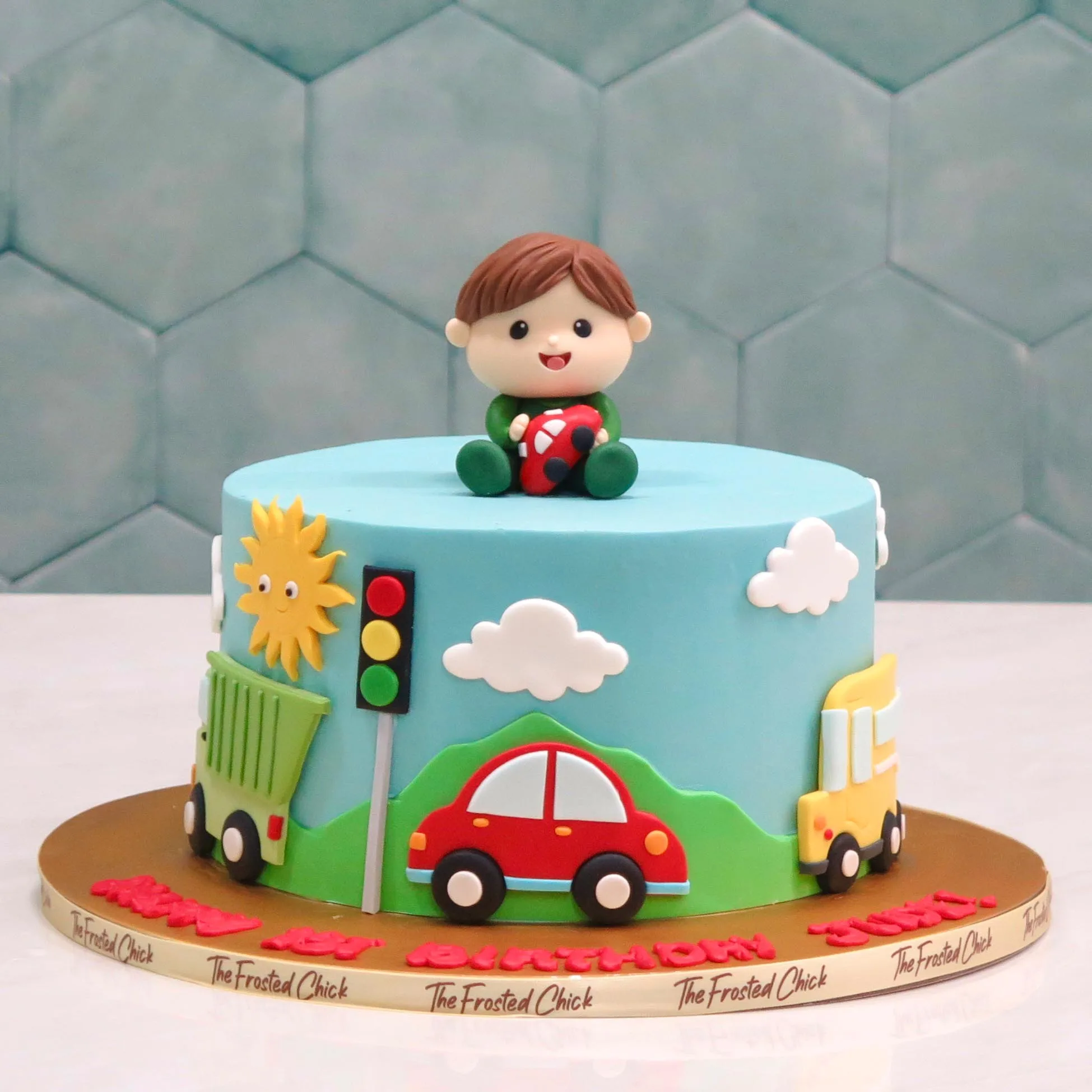 Baby Vehicles Cake