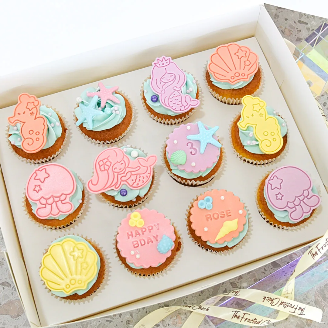 Underwater Mermaid Cupcakes
