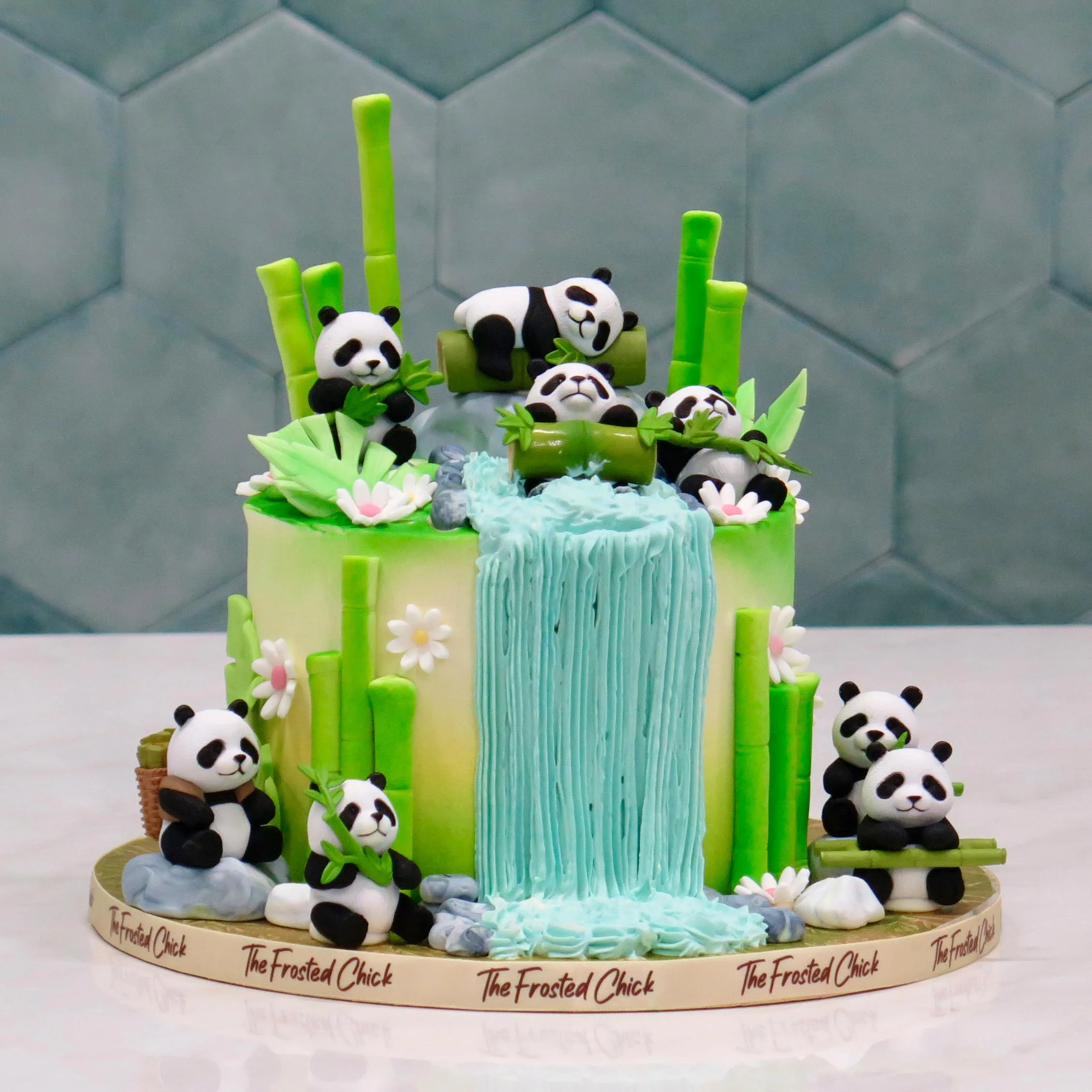 Waterfall Wonders Panda Cake
