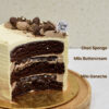 Milo buttercream cake slice