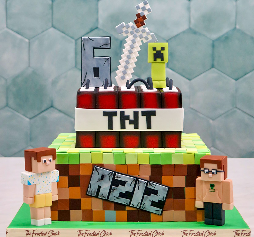 custom minecraft cake tnt