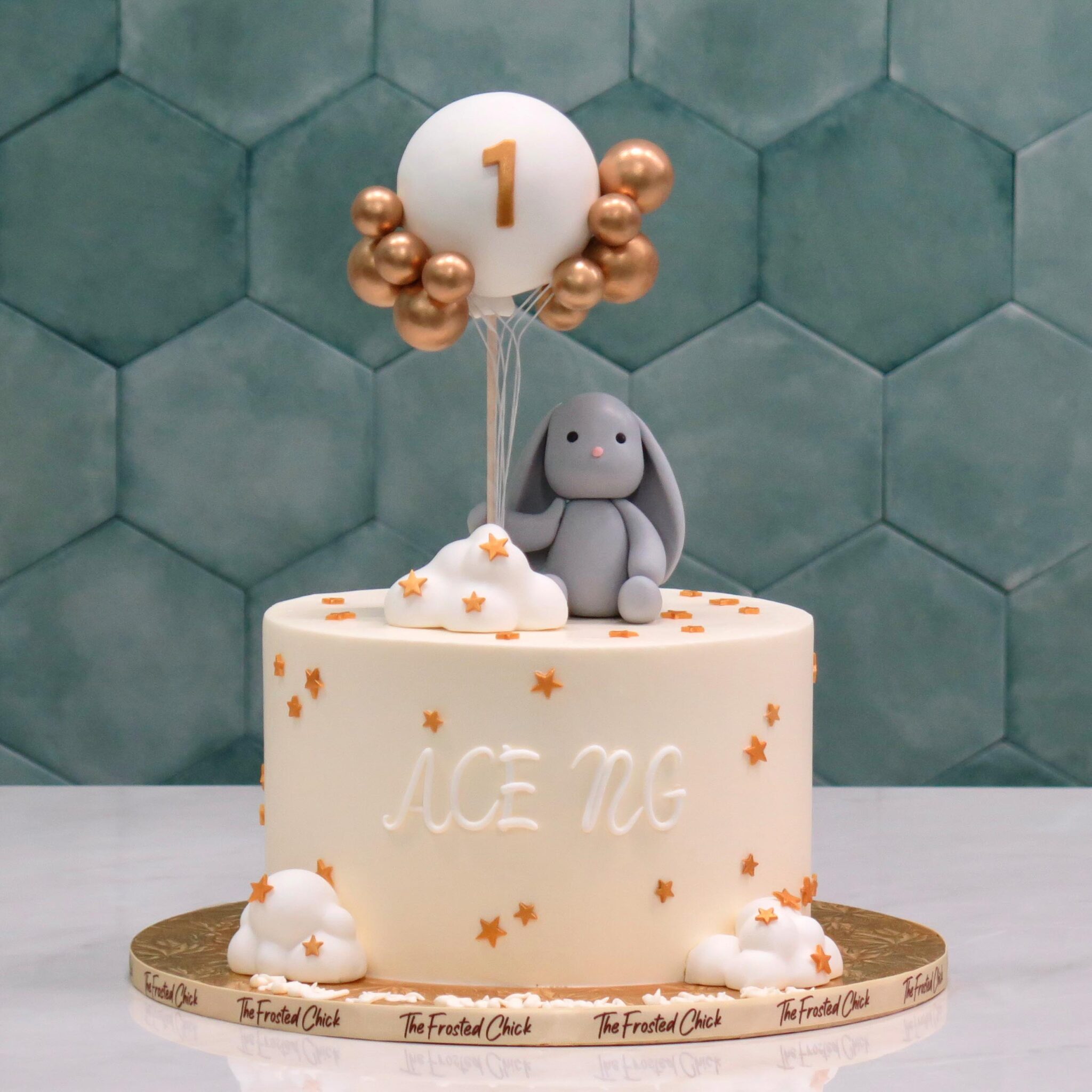 Twinkle Bunny Rabbit Balloons Cake | The Frosted Chick