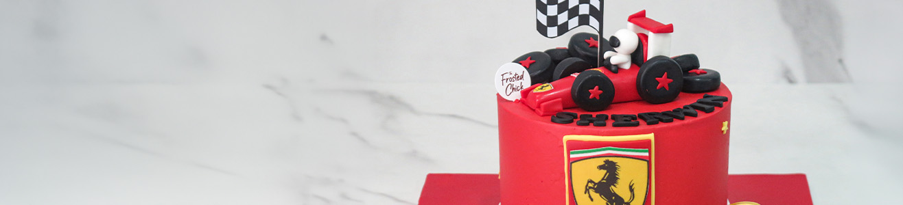 f1 race car cake