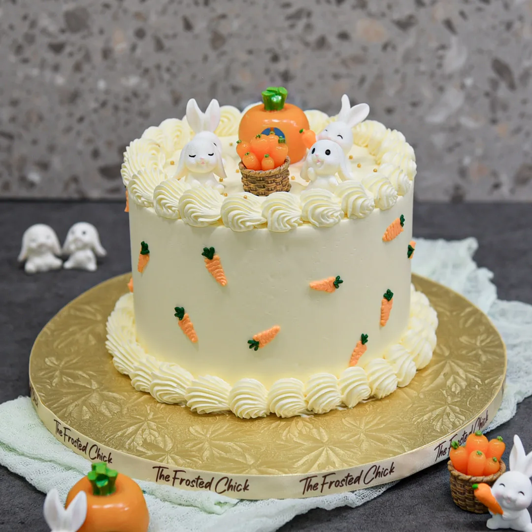 Bunny Rabbit Carrot Theme Cake