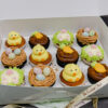 colourful happy easter cupcakes