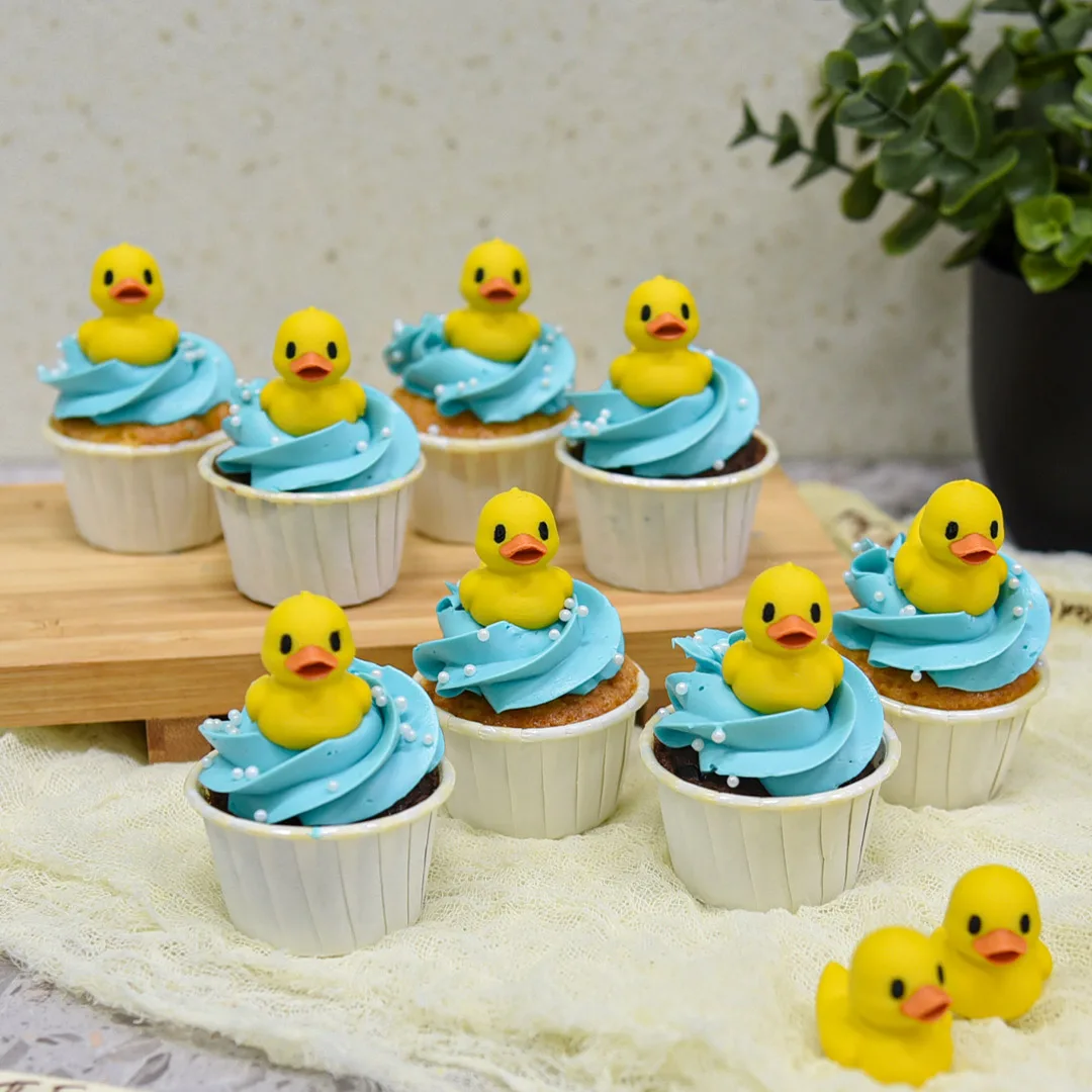 Cute Yellow Duck Mini Cupcakes (Per 2 Dozen)