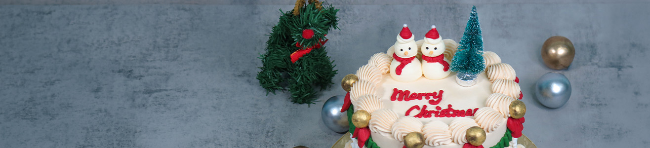 snowman christmas cake