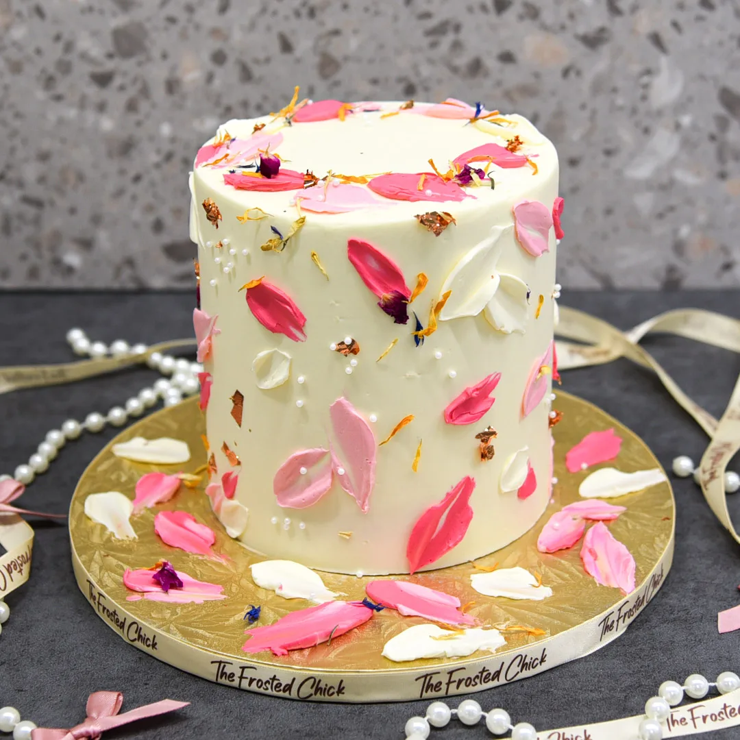 Petal Smears Floral Cake