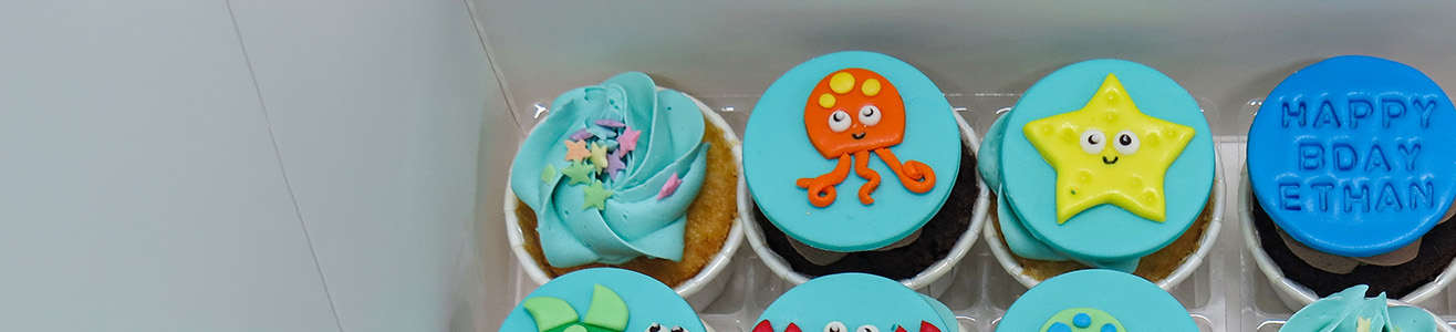 underwater sea creatures cupcakes