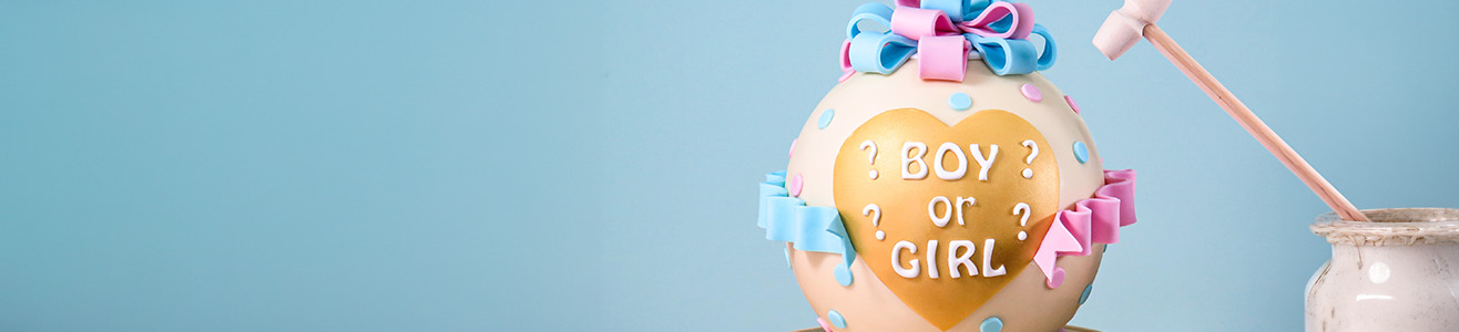 gender reveal chocolate pinata
