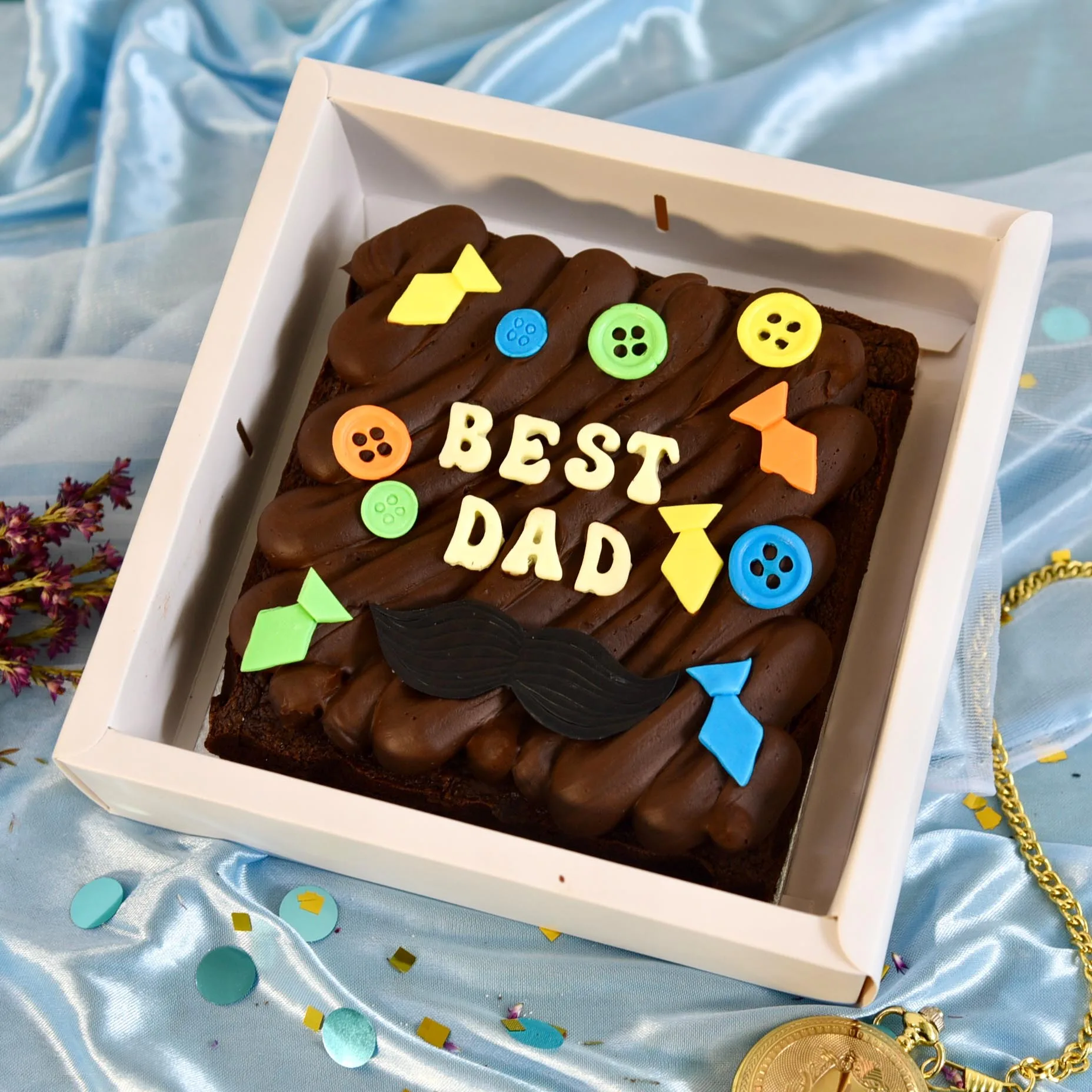 Best Dad Brownie Slab