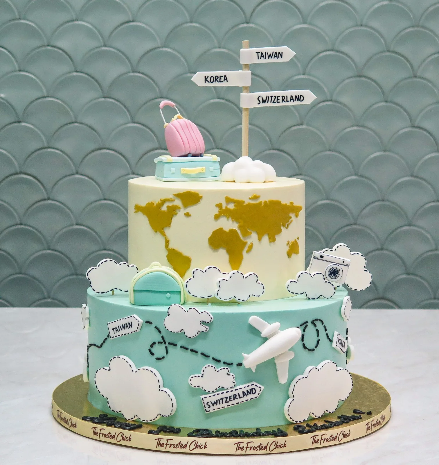 Minimalist Travel Adventure Cake
