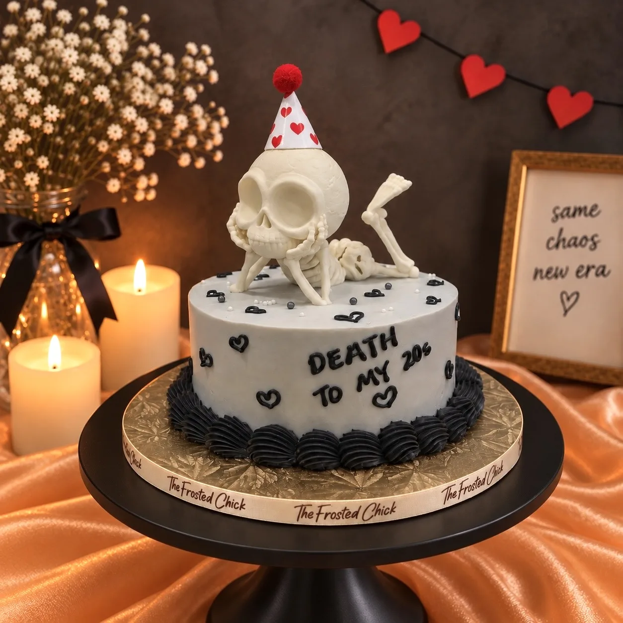 RIP skeleton cake