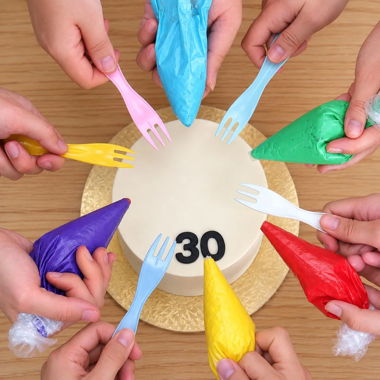 Colour Splash Birthday Cake