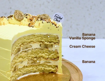 Banana cream cheese buttercream cake flavour