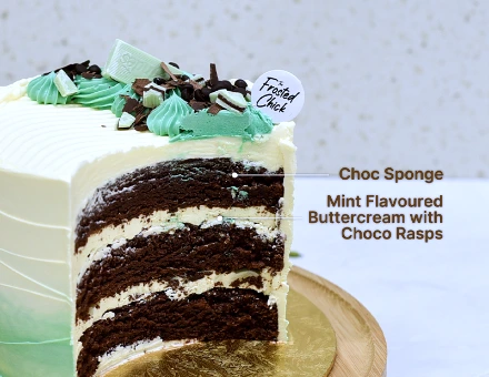 Mint choc chip buttercream cake flavour