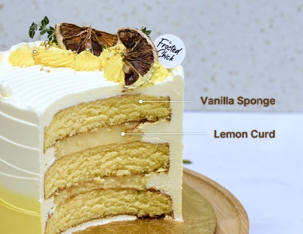 Vanilla with lemon curd buttercream cake flavour