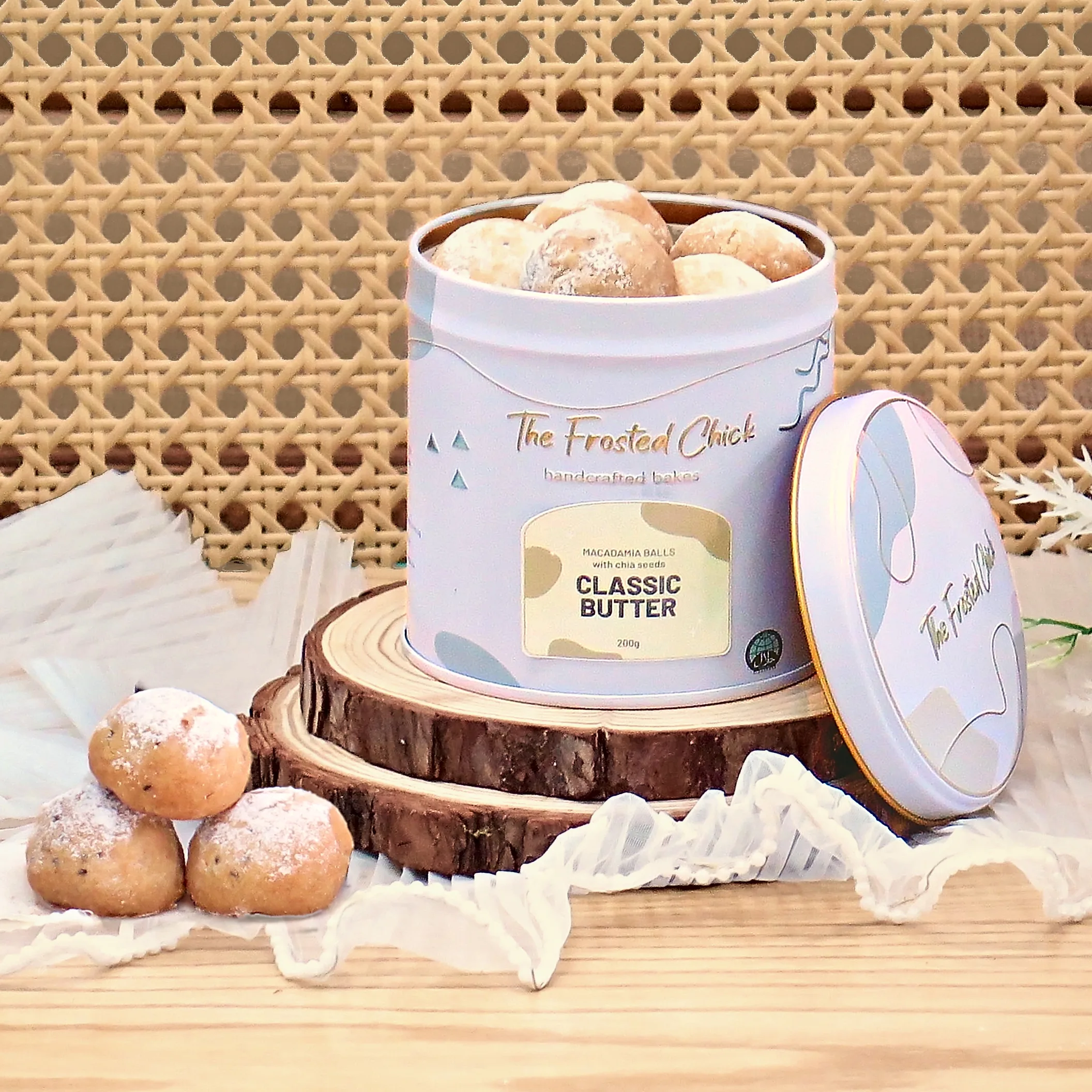 Classic Butter Macadamia Snowball Cookie