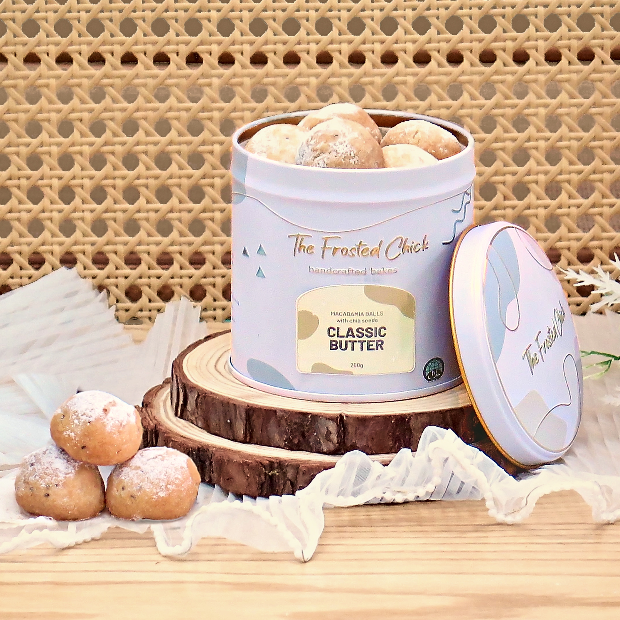 Classic Butter Macadamia Snowball Cookie