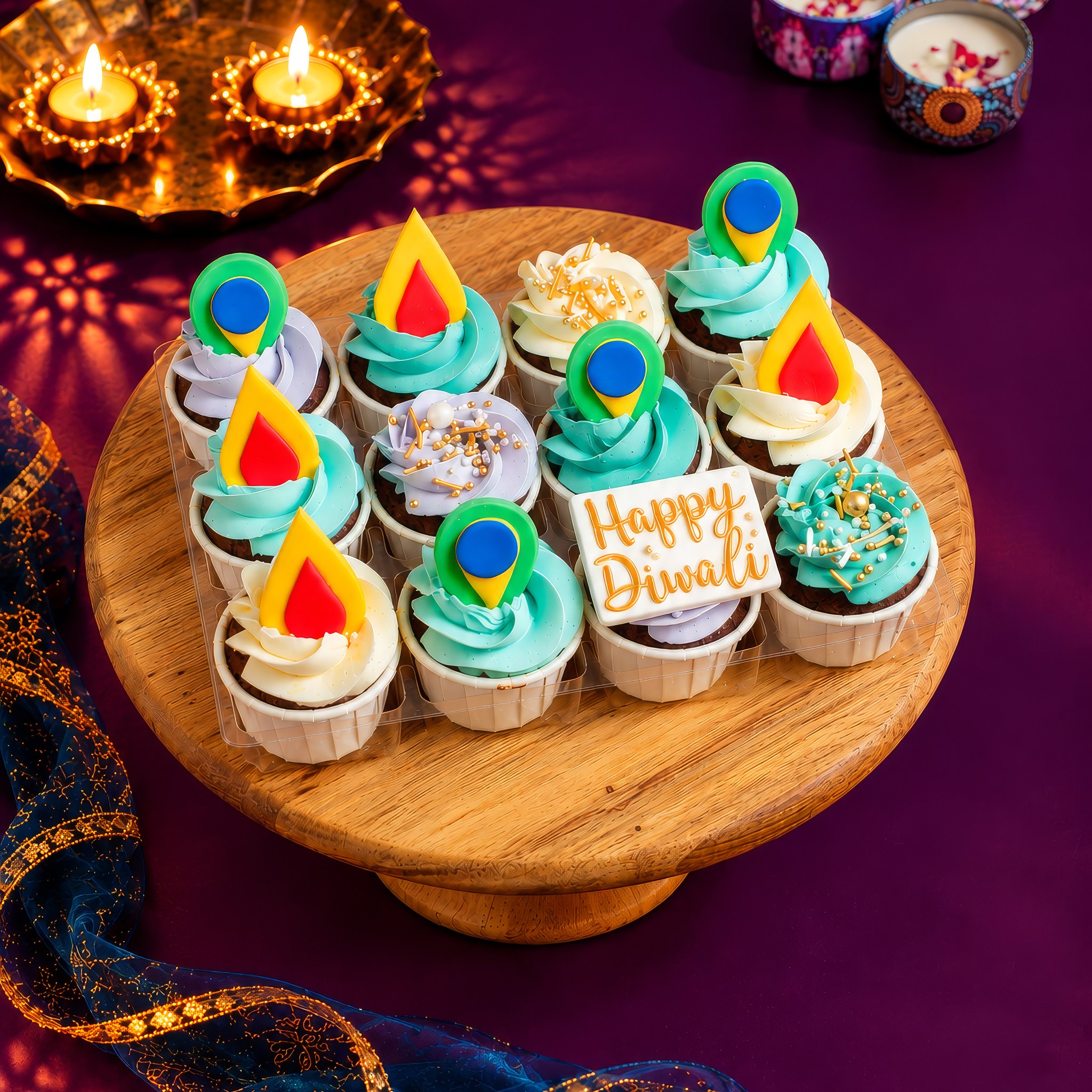 Deepavali Mini Cupcakes (Per Dozen)