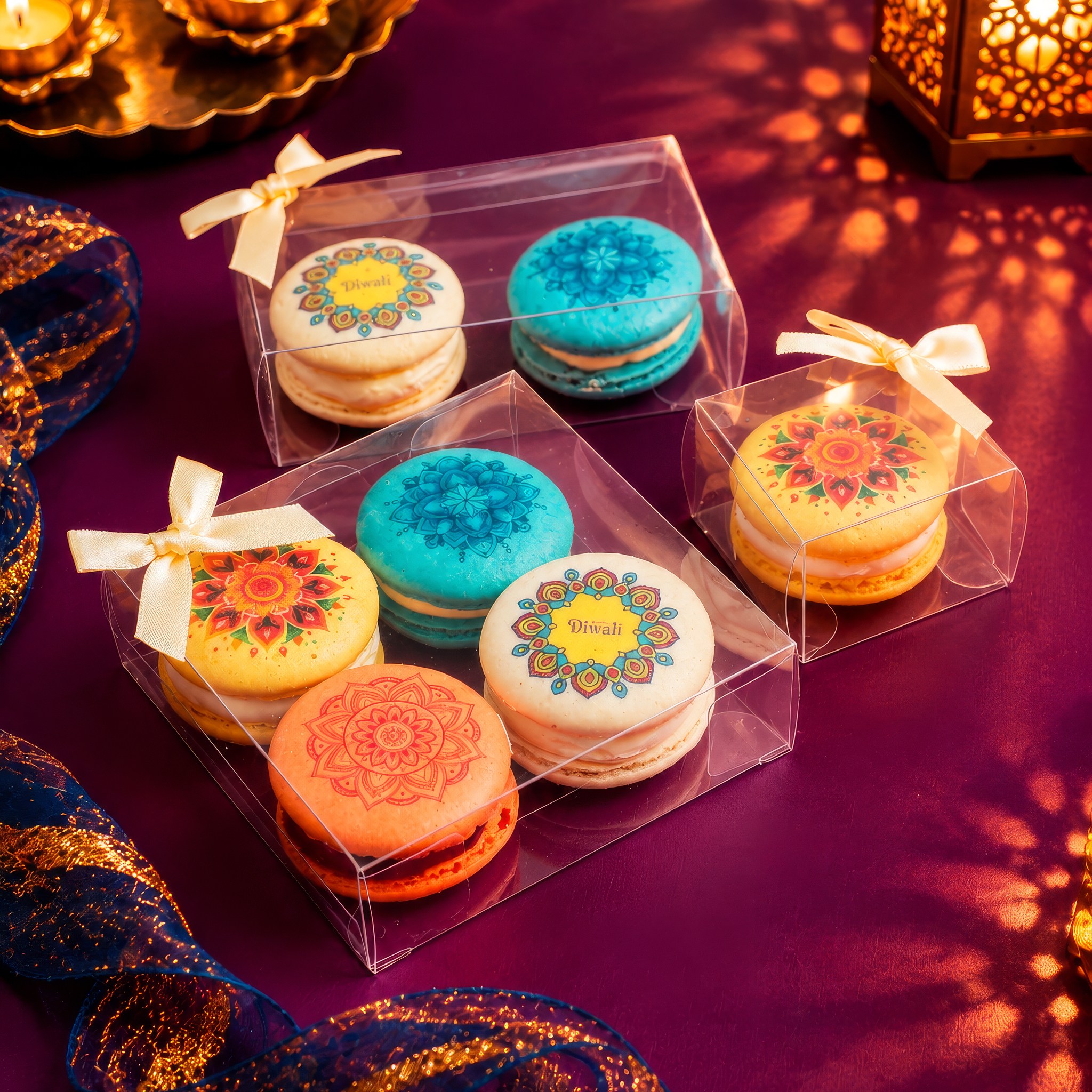 Deepavali Mandala Macaron