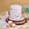 Lemon Lavender Macadamia Snowball Cookies tin with cookies – The Frosted Chick