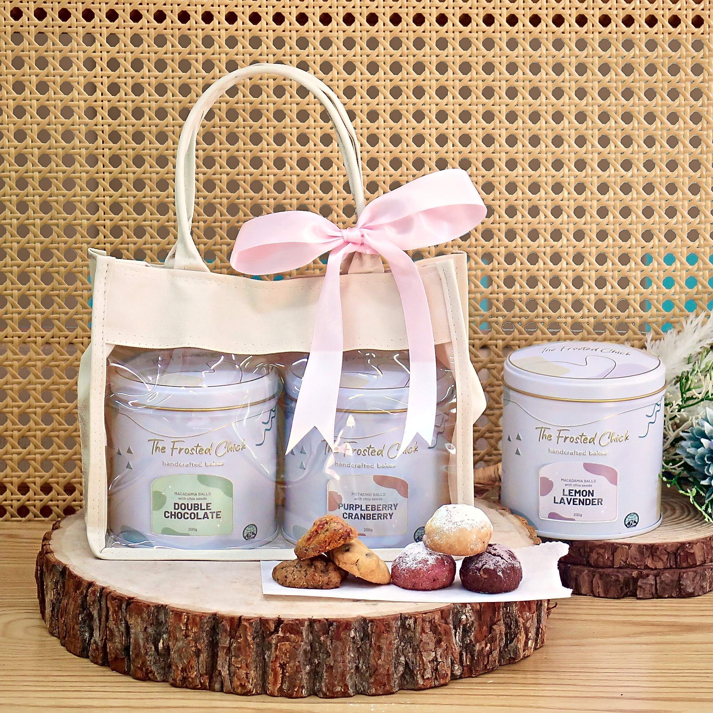 Snowball Cookie Gift Bag (Set of 2)
