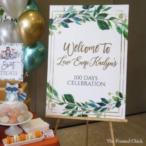 Dessert table add-on – A1 event welcome board
