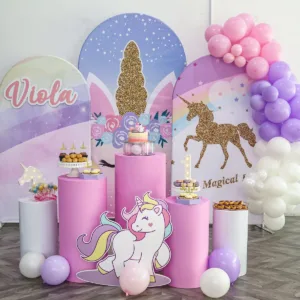 Dessert table add-on – panel balloon arch, 1 side